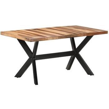 Jídelní stůl 160x80x75 cm masivní dřevo sheeshamový vzhled 321547 (321547)