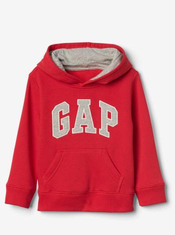 Červená klučičí dětská mikina GAP Logo hoodie sweatshirt