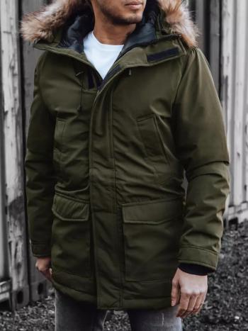 KHAKI PARKA S PROŠÍVANOU PODŠÍVKOU TX4316 Velikost: M