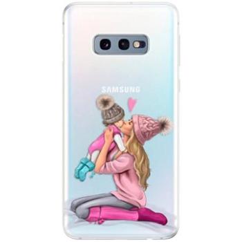 iSaprio Kissing Mom - Blond and Girl pro Samsung Galaxy S10e (kmblogirl-TPU-gS10e)
