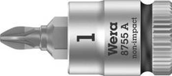 Nástrčný klíč Wera 8755 A, křížový PZ, 1/4" (6,3 mm), chrom-vanadová ocel 05003353001