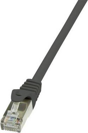 Síťový kabel RJ45 LogiLink CP1033S, CAT 5e, F/UTP, 1.00 m, černá