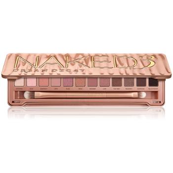 Urban Decay Naked3 paleta očních stínů se štětečkem 12x1,3 g