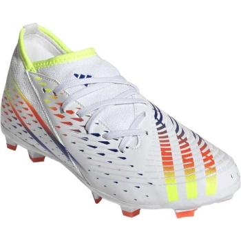 adidas PREDATOR EDGE.3 FG J Dětské kopačky, bílá, velikost 38