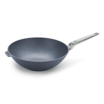 Titanová pánev Wok O 32 cm s nerezovou rukojetí Diamond Lite PRO WOLL