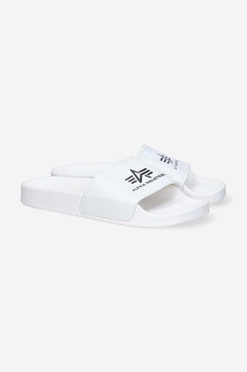 Pantofle Alpha Industries Slider bílá barva, 106956.09-white