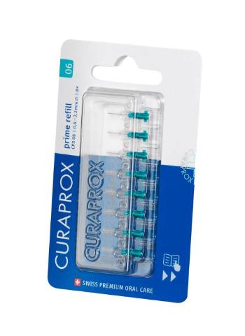 Curaprox CPS 06 prime 8 ks blister refill, tyrkysové