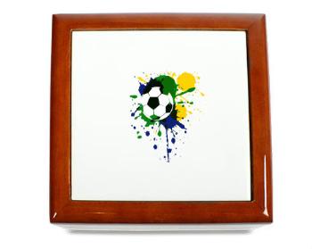 Dřevěná krabička Fotbalový míč