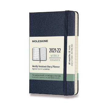 18měsíční diář Moleskine 2022-23 - S, tvrdé desky - 18měsíční diář Moleskine 2022-23 - tvrdé desky modrý