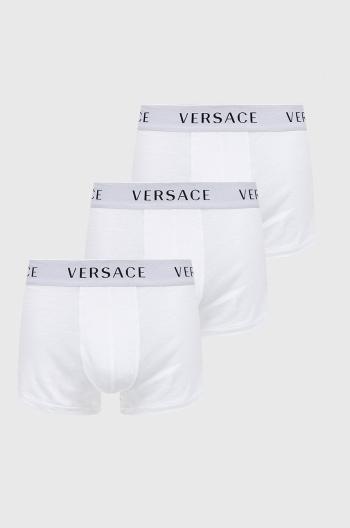 Boxerky Versace (3-pack) pánské, bílá barva