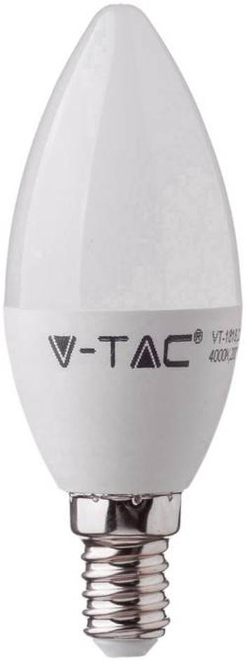 LED žárovka V-TAC VT-226 230 V, E14, 5.5 W = 40 W, teplá bílá, A+ (A++ - E), tvar svíčky, 1 ks