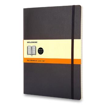 Zápisník Moleskine VÝBĚR BAREV - měkké desky - XL, linkovaný 1331/11292 - Zápisník Moleskine - měkké desky černý