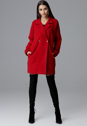 ČERVENÝ OVERSIZE KABÁT M625 RED Velikost: S/M