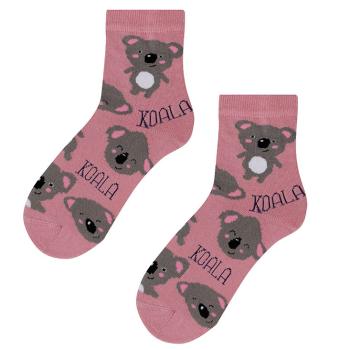 Dívčí vzorované ponožky GATTA KOALY růžové Velikost: 24-26