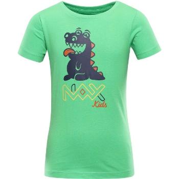 NAX LIEVRO Dětské bavlněné triko, zelená, velikost 92-98