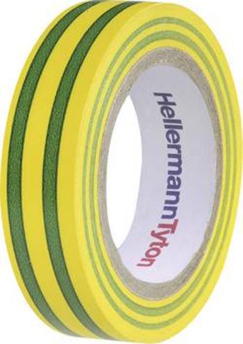 Izolační páska HellermannTyton HelaTapeFlex 15, 710-00106, 15 mm x 10 m, žlutozelená