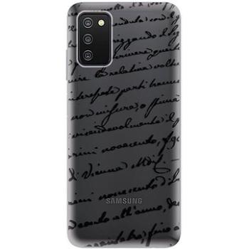 iSaprio Handwriting 01 pro black pro Samsung Galaxy A03s (hawri01b-TPU3-A03s)