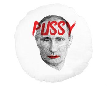 Kulatý polštář Pussy Putin