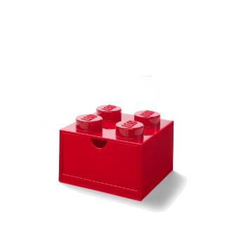 Stolní box 4 se zásuvkou, více variant - LEGO Barva: červená