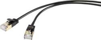 Síťový kabel RJ45 Renkforce RF-3521384, CAT 8.1 , F/FTP, 0.50 m, černá