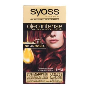 Syoss Oleo Intense Permanent Oil Color 50 ml barva na vlasy pro ženy 5-92 Bright Red na barvené vlasy