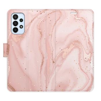 Flipové pouzdro iSaprio - RoseGold Marble - Samsung Galaxy A23 / A23 5G