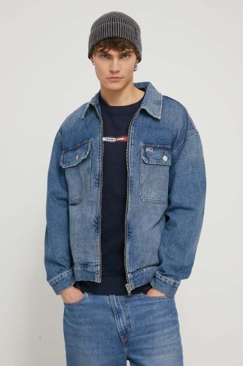 Džínová bunda Tommy Jeans pánská, přechodná, oversize, DM0DM18777