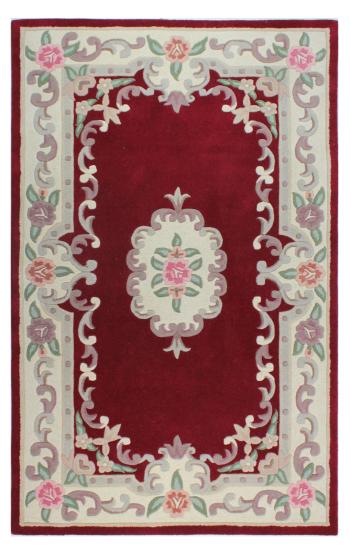 Flair Rugs koberce Ručně všívaný kusový koberec Lotus premium Red - 75x150 cm Červená