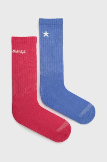 Ponožky Converse dámské, růžová barva