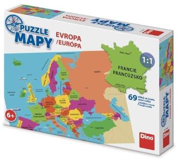 DINO Puzzle Mapy: Evropa 69 dílků