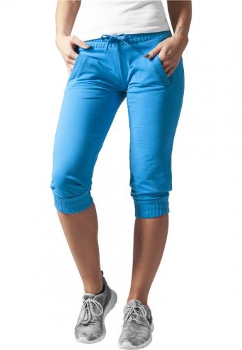 Urban Classics Ladies French Terry Capri turquoise - S