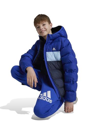 Dětská bunda adidas J SDKT tmavomodrá barva, IY6915