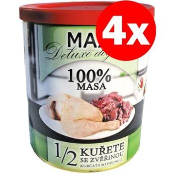 MAX deluxe 1/2  kuřete se zvěřinou 800 g, 4 ks (8594025081707)