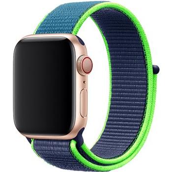 Eternico Airy pro Apple Watch 42mm / 44mm / 45mm / Ultra 49mm Night Blue and Green edge (AET-AWAY-NiBlG-42)
