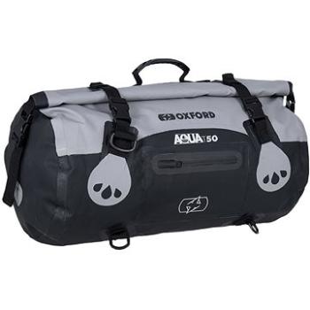 OXFORD Vodotěsný vak Aqua T-50 Roll Bag  (šedý/černý objem 50 l) (M006-304)