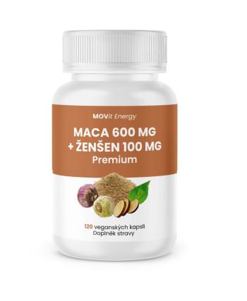 MOVit Energy Maca 600 mg + Ženšen 100 mg PREMIUM 120 kapslí
