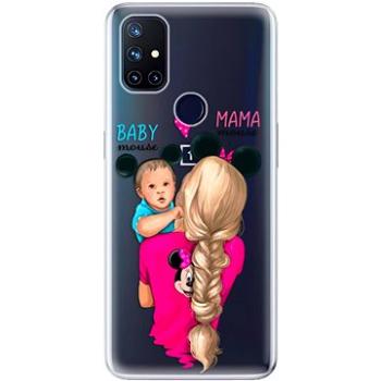 iSaprio Mama Mouse Blonde and Boy pro OnePlus Nord N10 5G (mmbloboy-TPU3-OPn10)