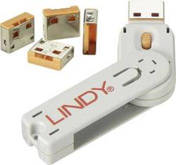 Zámek portu USB sada 4 ks LINDY N/A 40453