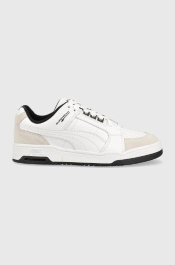 Kožené sneakers boty Puma bílá barva