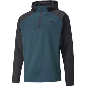 Puma TRAIN OFF SEASON PWRFLEECE HOODIE Pánská mikina, tmavě zelená, velikost M