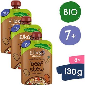 Ella's Kitchen BIO Dušené hovězí maso s bramborami (3× 130 g) (8594200262648)