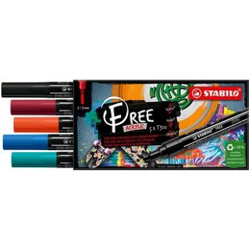 STABILO FREE Acrylic T300 2 - 3 mm, Urban - balení 5 barev (4006381576598)