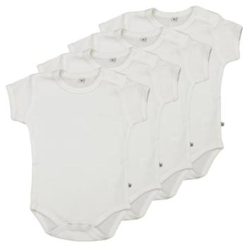 pippi Body s krátkým rukávem 4 pack White