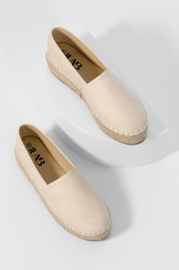 Espadrilky Answear Lab béžová barva, na platformě