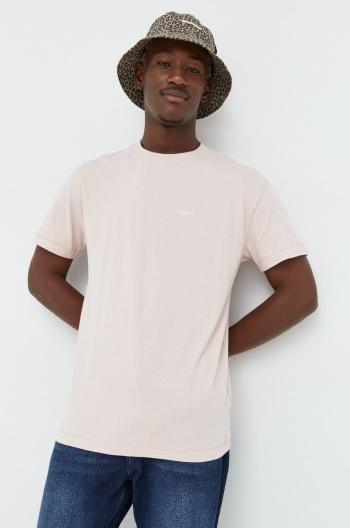 Bavlněné tričko Abercrombie & Fitch růžová barva, s potiskem