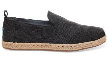 Toms Alpargatas Black Washed Canvas Deconstructed černé 10009834