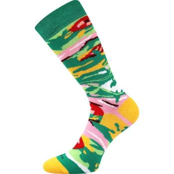 Lonka PIZZA ITALIAN Pánské ponožky, zelená, velikost 42-45