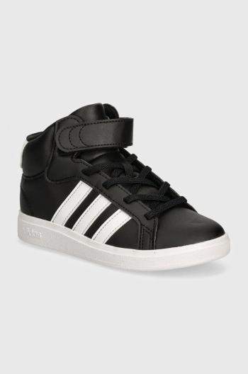 Dětské sneakers boty adidas GRAND COURT MID černá barva, IE3863