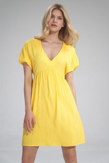 Žluté šaty M766