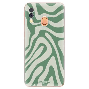 Odolné silikonové pouzdro iSaprio - Zebra Green - Samsung Galaxy A40